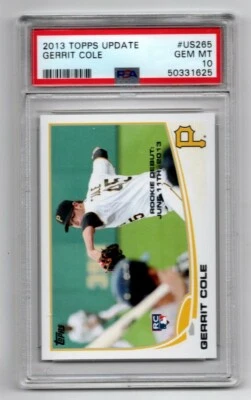 Actualización Topps 2013 * Tarjeta de novato * Gerrit Cole * #US265 * PSA 10 * Gema como nueva Foto 1 de 3