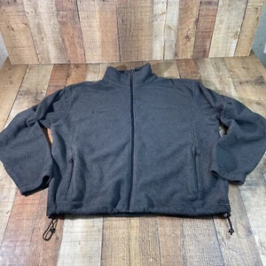 Columbia Fleece Jacket Mens XL. Full Zip Grey Front Zip Pockets - Picture 1 of 11