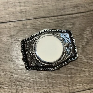 LEERE SILBERFARBENE GÜRTELSCHNALLEN FÜR CRAFTERS RODEO GÜRTEL WESTERN - Bild 1 von 2