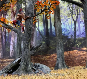 W.Britain 16136 "A Clear  Shot" - Native Firing From Autumn Tree (Britains) - Picture 1 of 4