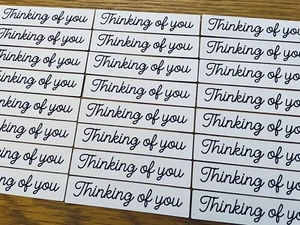 15x Thinking Of You Card Toppers Sentiments Banners Sympathy Condolences - Picture 1 of 2