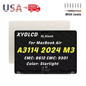 Conjunto Completo Pantalla LCD 15.3" para Macbook Air A3114 2024 EMC8612 (Starlight) - Imagen 1 de 5