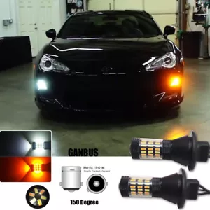 No OBC error Bau15s 7507 Switchback LED Front Turn Signal Lights or DRL Bulbs - Picture 1 of 12