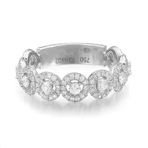 Messika 0.91Cttw All Joy Diamond Band Ring 18K White Gold Size 56 US 7.75 - Picture 1 of 5
