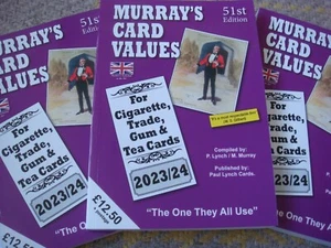 MURRAY'S CIGARETTE ,TRADE, GUM & TEA CARD VALUES 2023/4 BARGAIN £9.99 + POSTAGE - Picture 1 of 9
