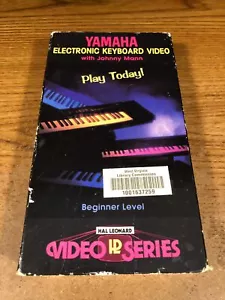 Yahama Electronic Keyboard Video VHS Tape Used Beginners Level Johnny Mann RARE - Picture 1 of 5