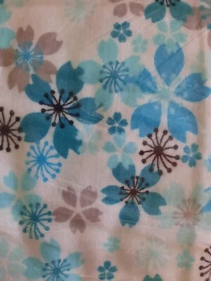 Jo-Ann Fabric Flannel 3 yard - New in plastic - Blue Pinwheel Floral - Image 1 of 4