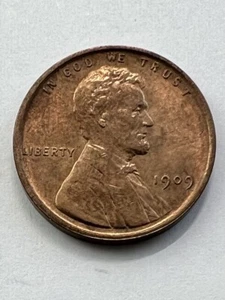 1909 VDB Lincoln Wheat Penny Cent - Picture 1 of 3
