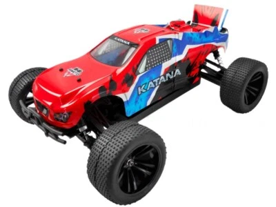 Himoto Racing Katana 1/10 RTR 4WD Brushed Electric RC 2.4G Truggy E10XT Red/Blue - Image 1 of 3