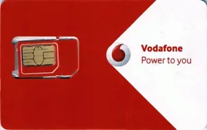 Vodafone Ireland 5G 3 w 1 Karta SIM za darmo UE Rooming IRLANDZKI SIM Najlepsze ceny - Zdjęcie 1 z 1