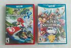 WiiU Super Smash Bros - WiiU Mario Kart 8 Case and Booklet Only NO GAMES Lot 2