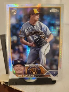 2023 Topps Chrome Update RC PRISMA RIFRATTORE GUS VARLAND #USC173 Brewers  - Foto 1 di 2