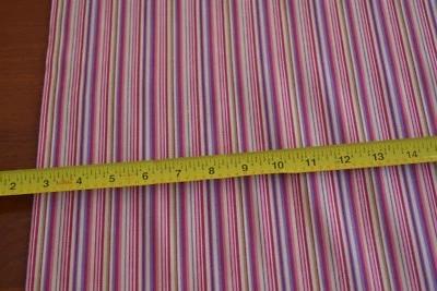 Por 1/2 yarda, colorido edredón a rayas de algodón, Benartex/Halvorsen/Agridulce B1014 Foto 1 de 4