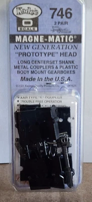 Kadee 746 Prototype Head Long Centerset Metal Coupler Type E  2 Pairs O Scale - Image 1 of 2
