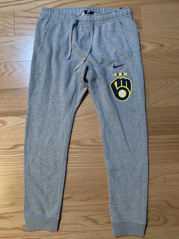 Nike MLB Milwaukee Brewers bar club flleece pants sz L BNwT N804 Men’s Cover