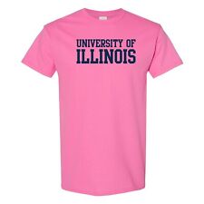 Illinois Fighting Illini Basic Block Pink T-Shirt - Azalea