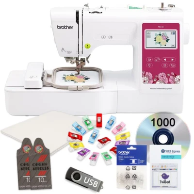 Brother PE545 Embroidery Machine, 4" x 4" Bonus Bundle with Digitizing Software - Image 1 of 3