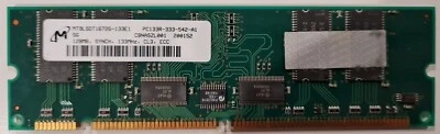1 x MICRON MT9LSDT1672G-133E1 128MB PC133 CL3 ECC MEMORY - Image 1 of 2