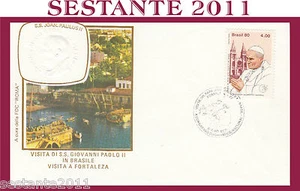 VATICANO FDC ROMA VIAGGIO GIOVANNI PAOLO II BRASILE VISITA FORTALEZA 1980 (514) - Imagen 1 de 1