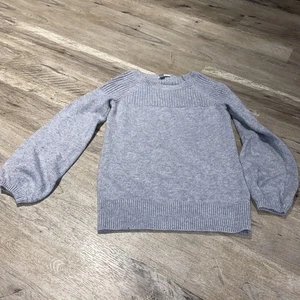 Halogen XS Gray Sweater Alpaca Wool - Picture 1 of 6