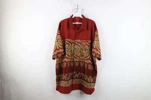Vtg 90s Y2K Ecko Mens XL Baggy Hip Hop Scorpion Tribal Hawaiian Button Shirt - Picture 1 of 17
