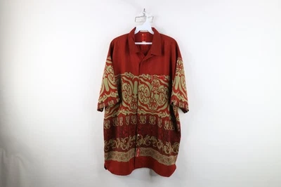 Vtg 90s Y2K Ecko Mens XL Baggy Hip Hop Scorpion Tribal Hawaiian Button Shirt - Image 1 of 4