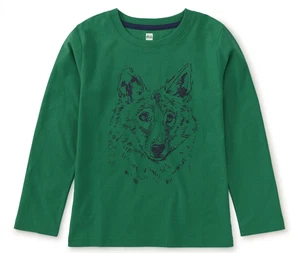 TEA COLLECTION T-Shirt Iberian Wolf L/S - grün - neu mit Etikett Jungen 6 - Bild 1 von 1