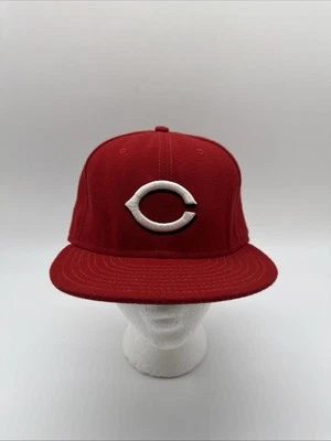Шляпа Cincinnati Reds 59fifty мужская красная New Era размер 7 3/8 облегающая сделано в США - Изображение 1 из 4