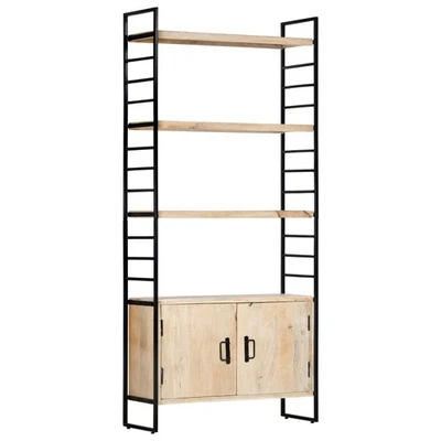 Solid Mango Wood Bookshelf Display Storage Tier Shelves Cabinet Shelf Book Rack - image 1 of 4