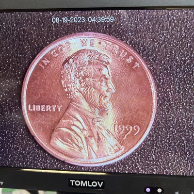 1999LINCOLN CENT DDO & DDR - DOUBLED VARIETY Several Errors - Image 1 of 4
