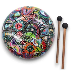 Steel Tongue Drum Om Design – 8-Ton Instrument für Meditation und Klangtherapie - Bild 1 von 3
