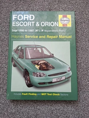Haynes Ford Escort & Orion Service And Repair Manual Sept 1990 To 1997 (H To P)  - Image 1 of 4