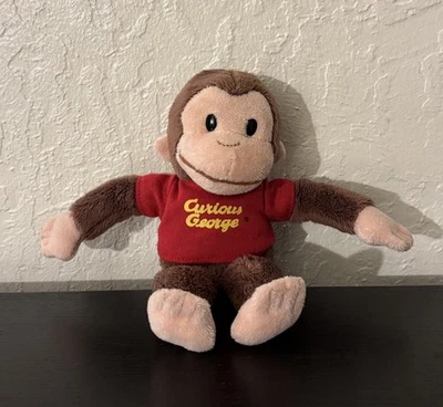 RARE CURIOUS GEORGE PLUSH TOY STUFFED ANIMAL BEAN BAG 2019 8 Inch book kids - Image 1 of 4