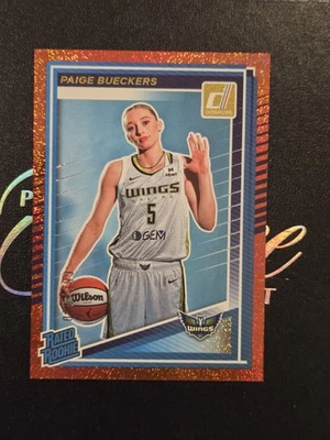 Paige Bueckers 2025 Donruss WNBA Rated Rookie #86 Red Shimmer Parallel #/399 - Imagem 1 de 4