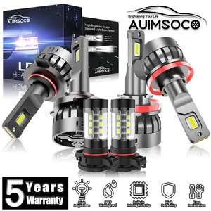 For Chevrolet Silverado 3500 2008-2018 2-Door LED Headlight Bulbs Hi/Lo Fog Beam - Picture 1 of 22