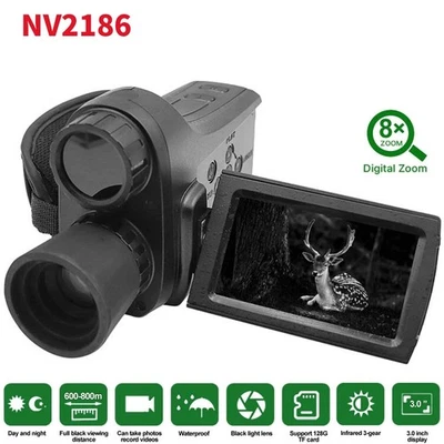 NV2186 Digital Monocular 8x Zoom 4K 30MP Night Vision Goggles 700m - Image 1 of 4