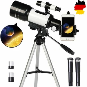 150X Teleskop Astronomie Fernrohr Refraktor F30070 Spiegelteleskop Stativ 70mm - Bild 1 von 14