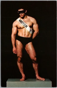 Vintage 1980s Comic Postcard "MISTER E: a Man Who Has Intrigue" Unused - Picture 1 of 2