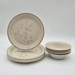 Corelle China Blossom 7-Dinner Plates And 5-Cerael Bowls 1980's - Picture 1 of 4
