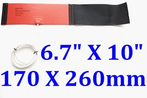 6.7" X 10" 170 X 260mm 12V 200W Oil Diesel Biodiese Fuel Filter Silicone Heater - Picture 1 of 12