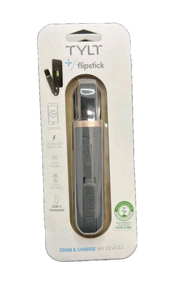 Banco de alimentación portátil TYLT Flipstick 3350 mAh Foto 1 de 2