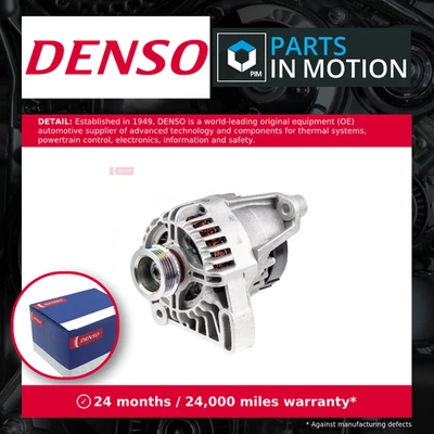 Alternator fits FIAT GRANDE PUNTO 199 1.2 2005 on Denso 51727333 51859044 New - Image 1 of 4