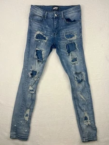 Lost Hills Rip Repair Light Wash Denim Jeans Sz 32x30 - Picture 1 of 8