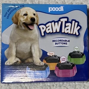 Talking Paws Recordable Dog Buttons Training Dogs Obedient Puppy PawTalk - Picture 1 of 2