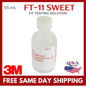 3M FT-11 Sweet 55 ml Empfindlichkeitslösung Atemschutz Sicherheitsprüfung Passform Test - Bild 1 von 3