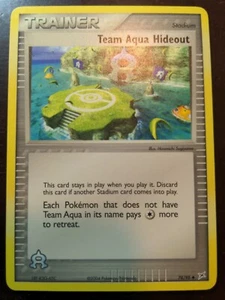 Team Aqua Hideout 78/95 EX Team Magma vs. Tarjeta coleccionable Team Aqua Pokémon casi nueva - Imagen 1 de 2