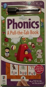 Children's activity Book Phonics - Pull-the-Tab Board Book: Phonics NEW - Picture 1 of 8