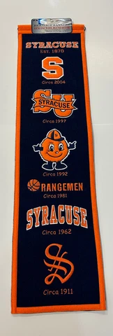 Syracuse Orangeman NCAA Winning Streak Embroidered Heritage Banner! Cover