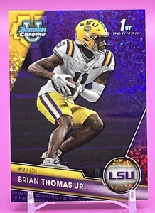 BRIAN THOMAS JR. 2023 Bowman Chrome U 1st 348/399 PURPLE REFRACTOR #8 RC LSU - Picture 1 of 2