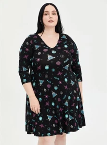 Vestido TORRID Disney Mansión Embrujada Nuevo con Etiquetas 1X - Imagen 1 de 4